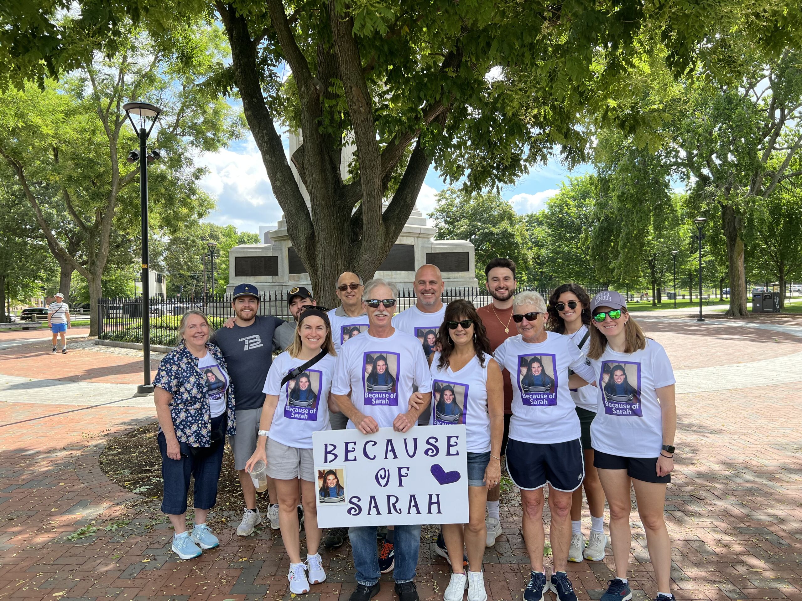 Fundraising Walks Focus on Resilience and Remembrance Boston Because of Sarah 1st place team