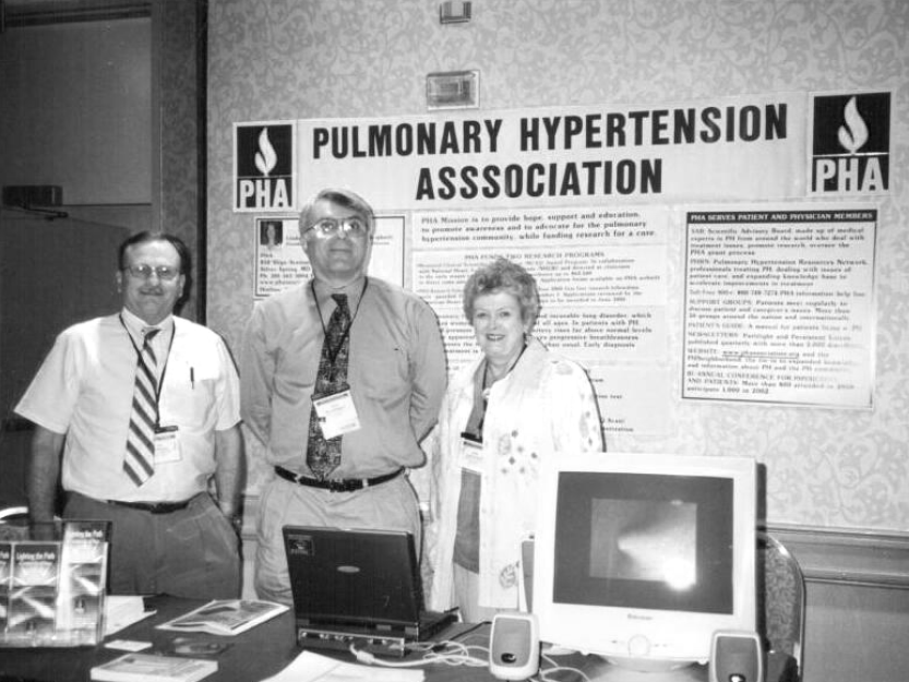 Historical photo of PHA booth