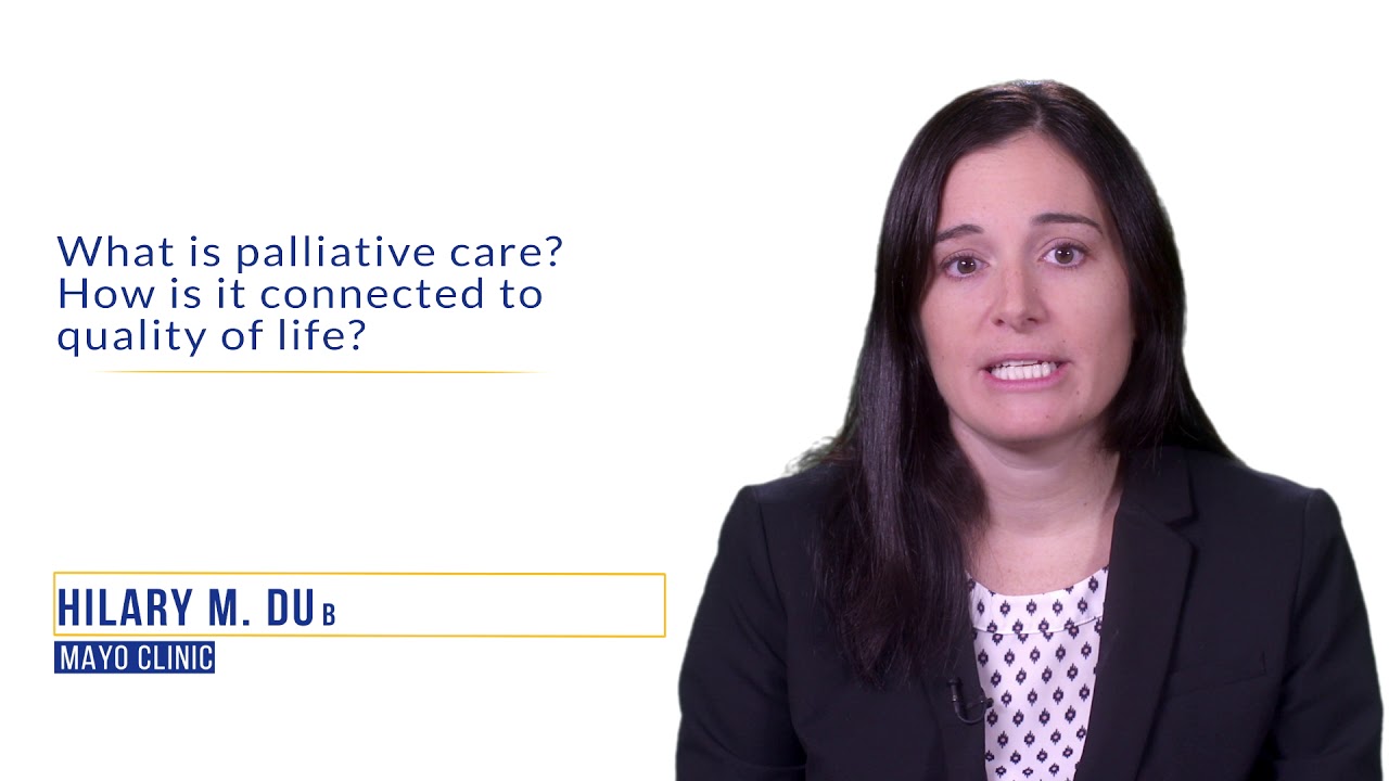 What is palliative care? How is it connected to quality of life?